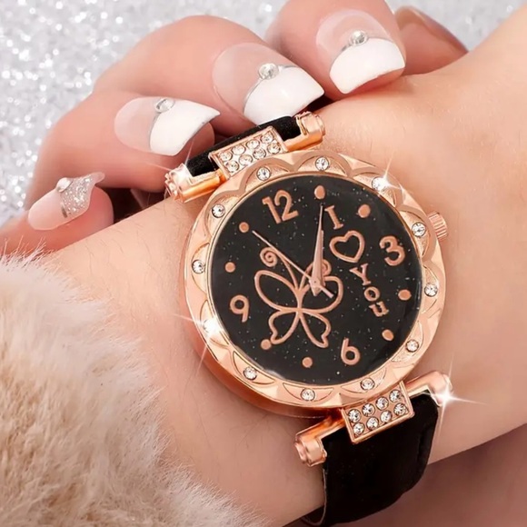 5pcs Exquisite Butterfly Luxury Quartz Watches for Women - Picture 3 of 4